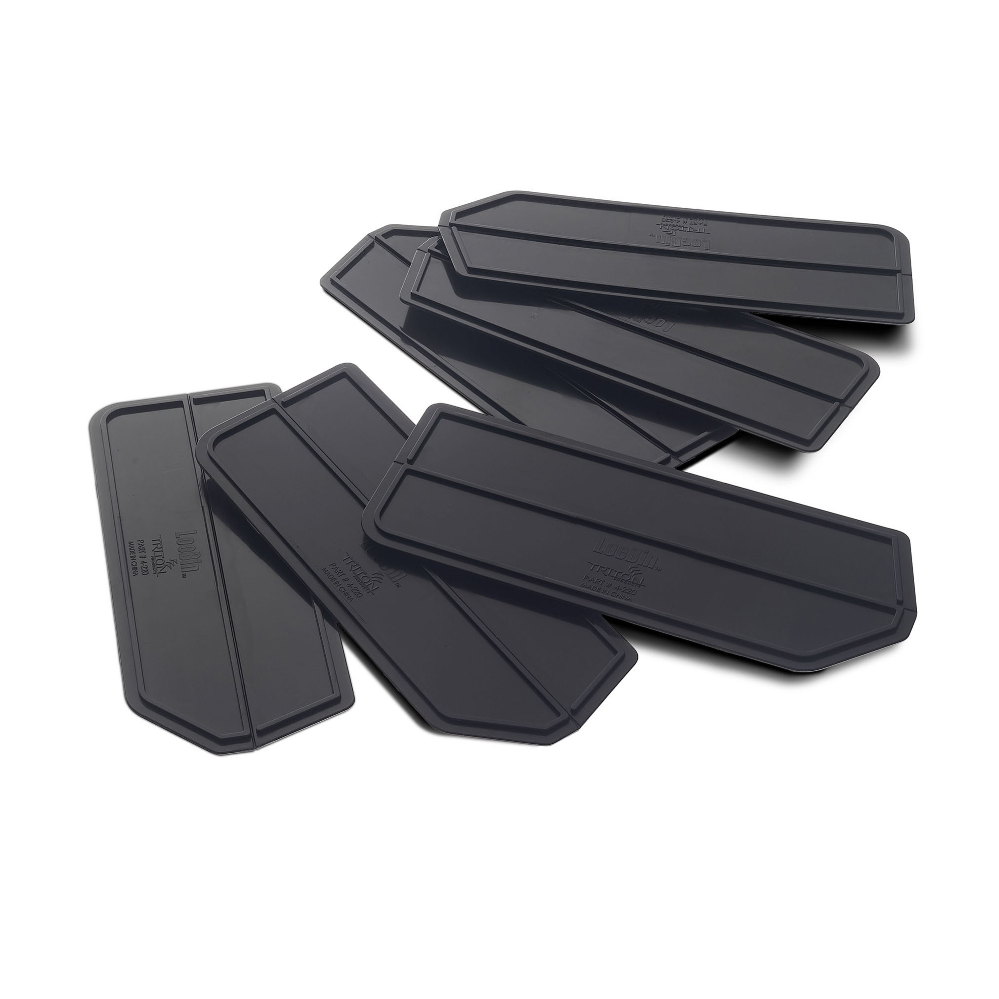 Triton Products LocBin Dividers, 6-Pcs., 7in. x 2 5/8in. x 1/8in., Black, Model# 4-220